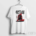 Classic Anti Ai Til I Die Medieval Warrior Kneeling With Sword And Arrows T Shirts Unisex
