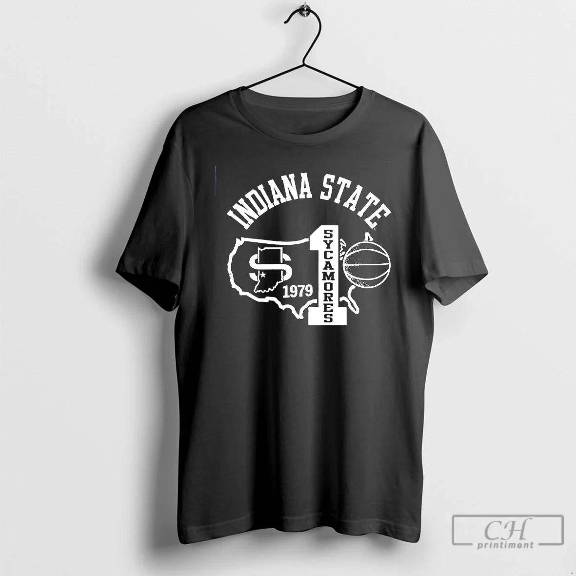 Classic Indiana State Sycamores Basketball 1979 Number One Vintage Unisex