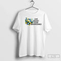 Classic Love Doesnt Count Chromosomes Blue X Yellow Ribbon Unisex