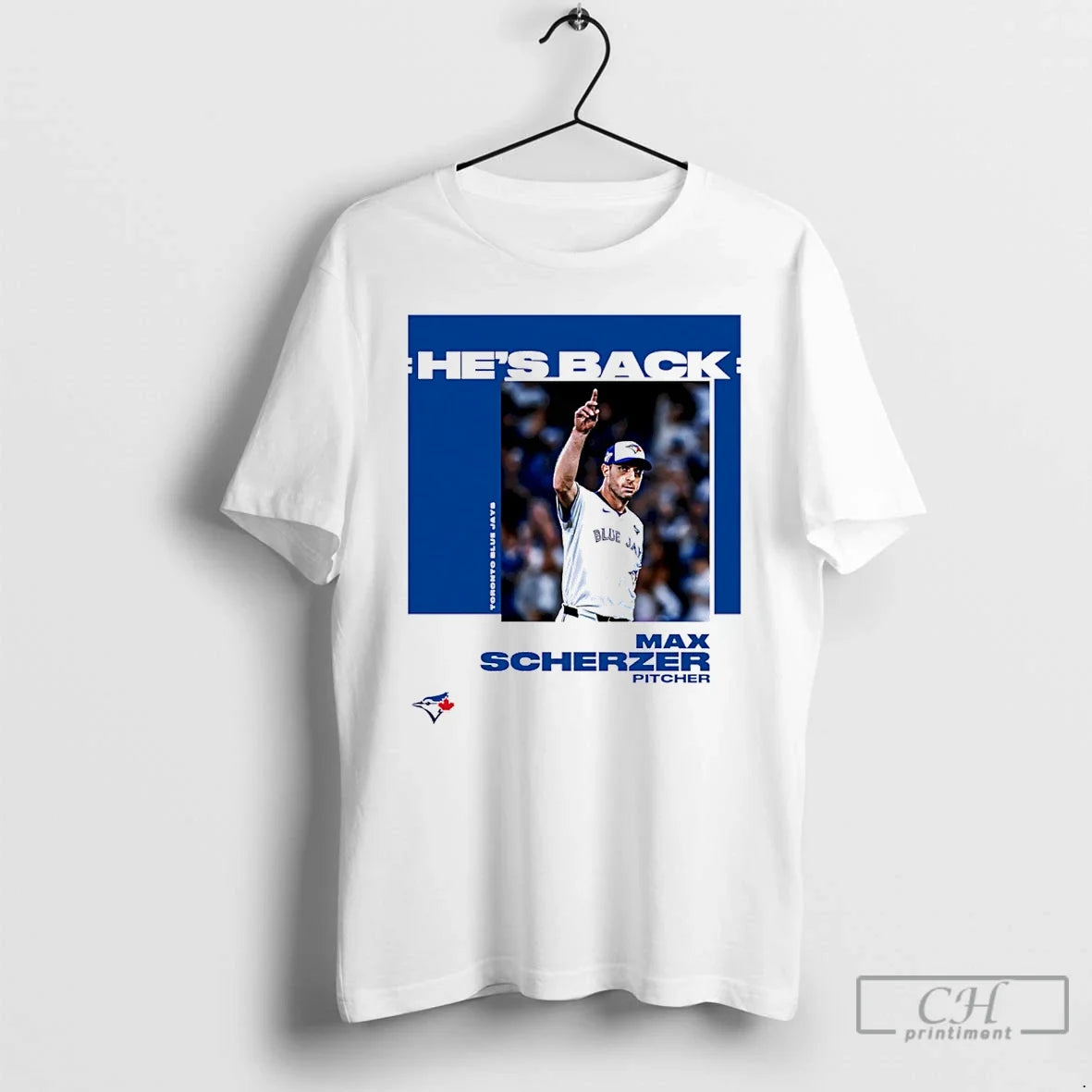 Classic Max Scherzer Toronto Blue Jays Hes Back Unisex