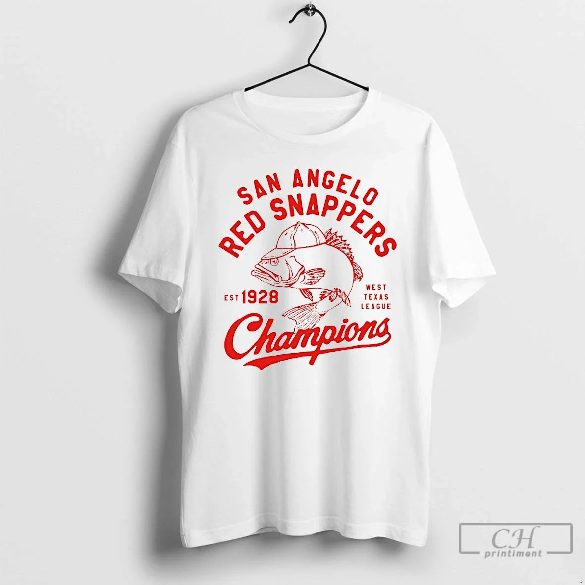 Classic San Angelo Red Snappers Champions West Texas League Est 1928 Unisex