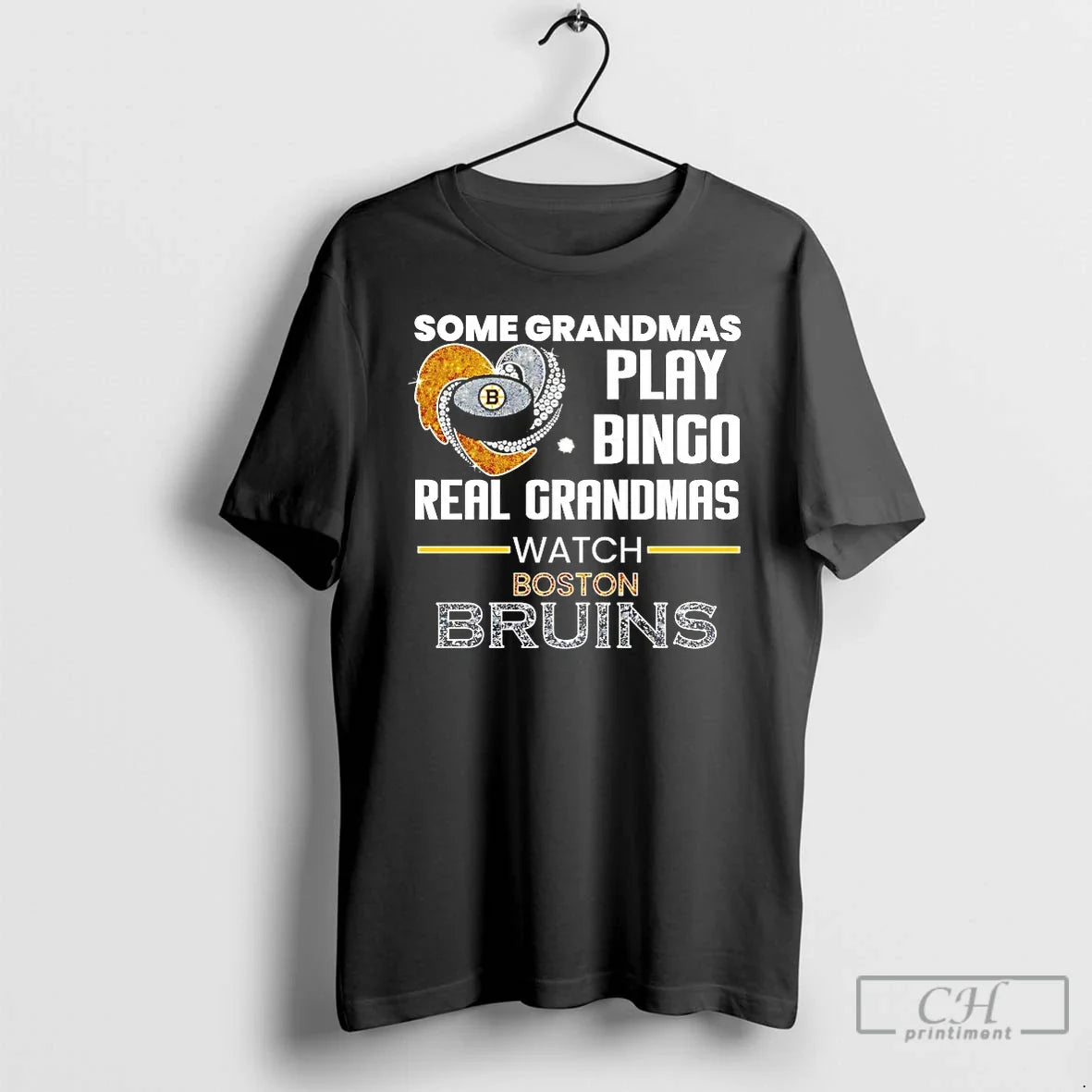 Classic Some Grandmas Play Bingo Real Grandmas Watch Boston Bruins Unisex
