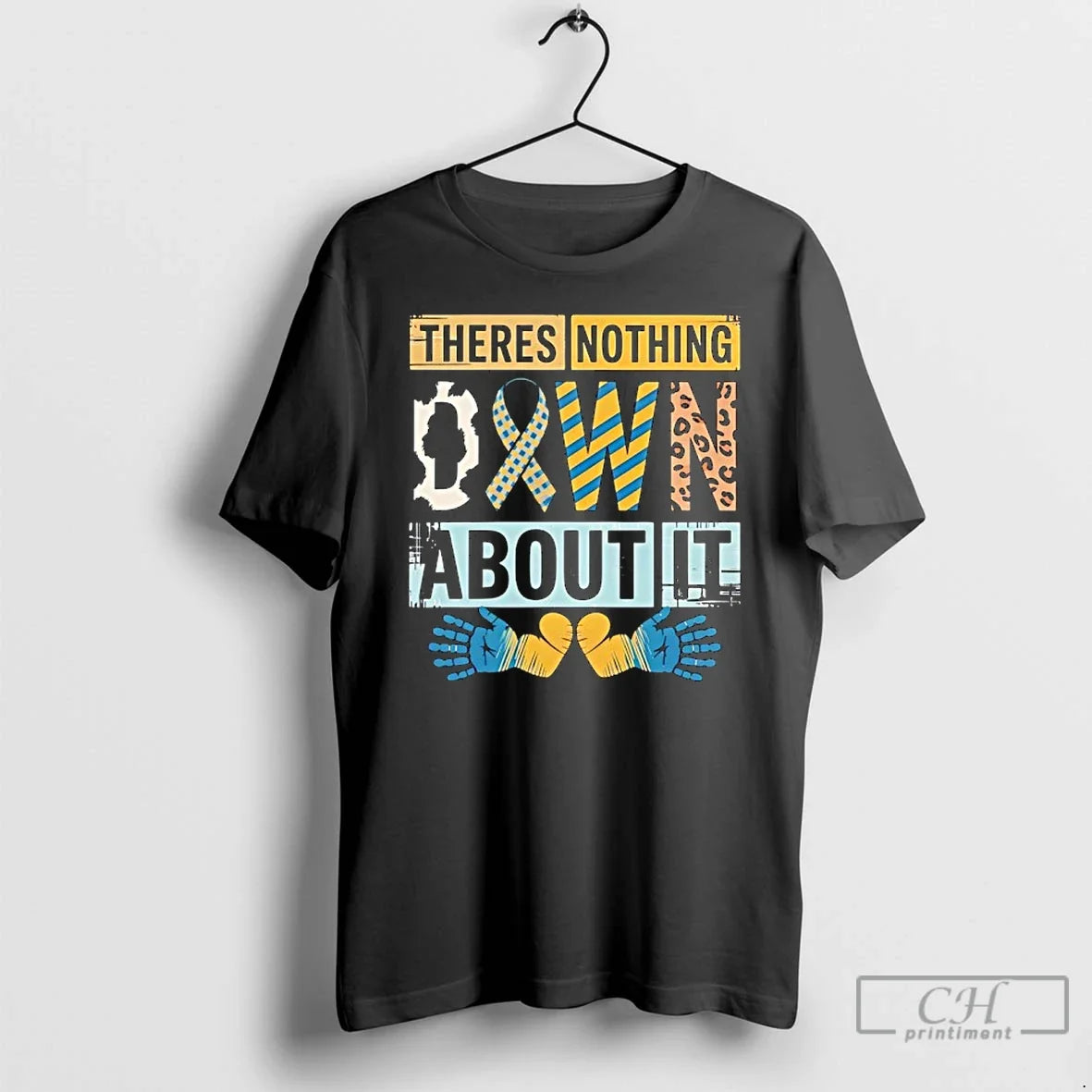 Classic Theres Nothing Down About It Ribbon Retro Unisex