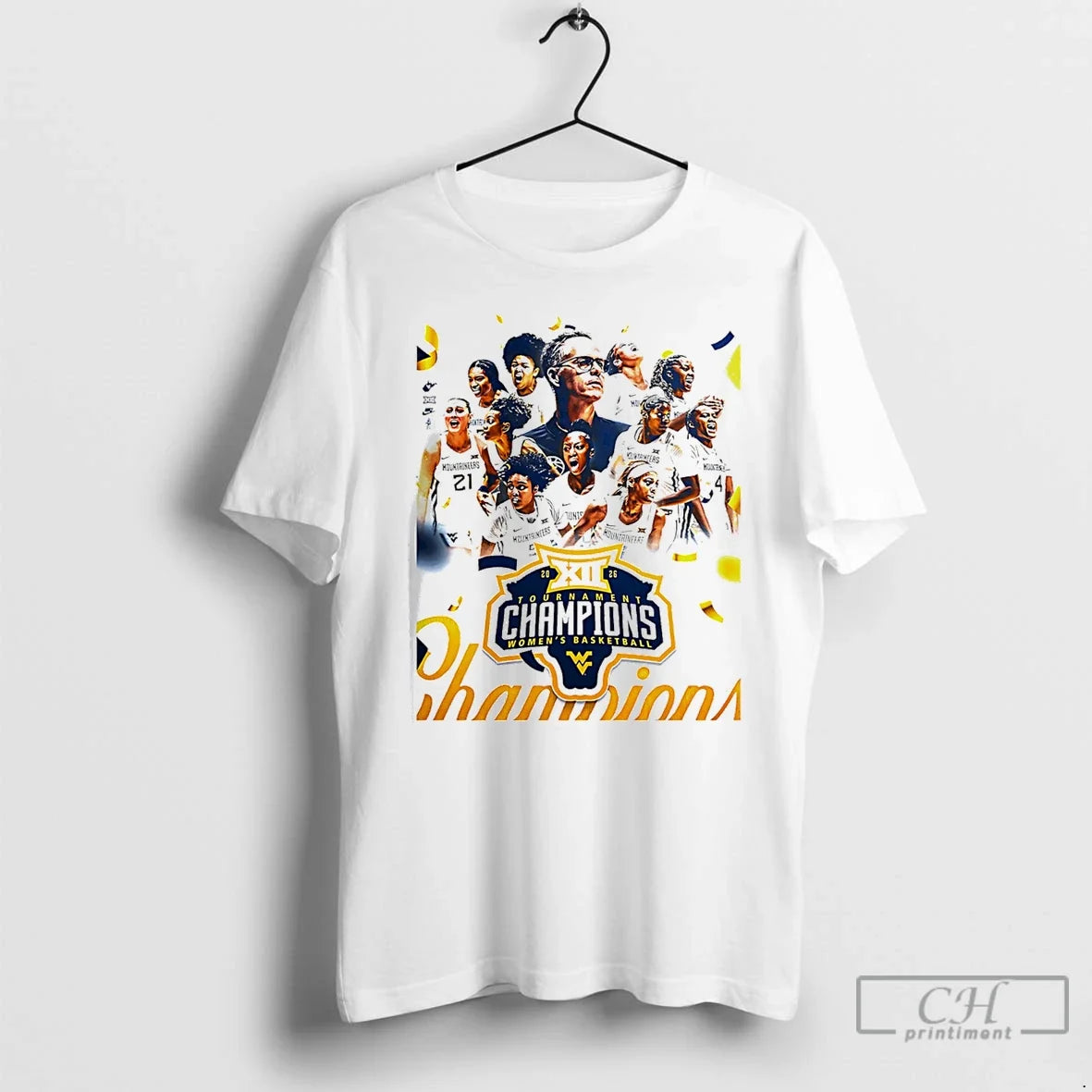 Classic West Virginia Mountaineers Womens Basketball 2026 Big 12 Tournament Champions Unisex