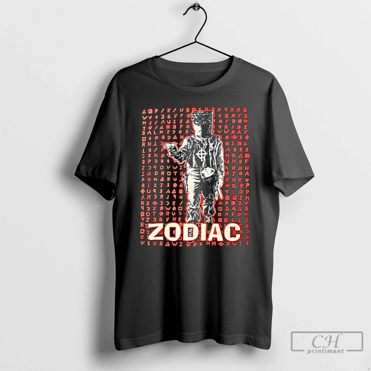 Classic Zodiac Killer Cipher And Masked Figure Graphic Unisex