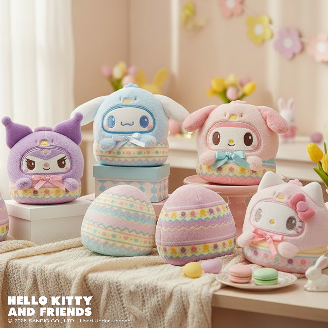 Easter Egg Kuromi 4" Reversible Plushie Unisex