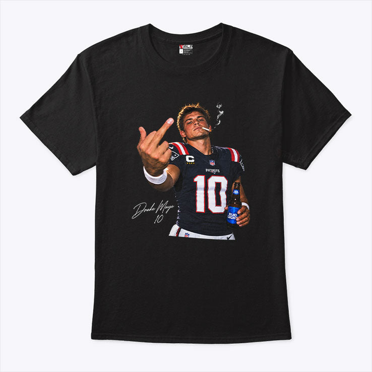 Drake Maye Middle Finger T Shirt