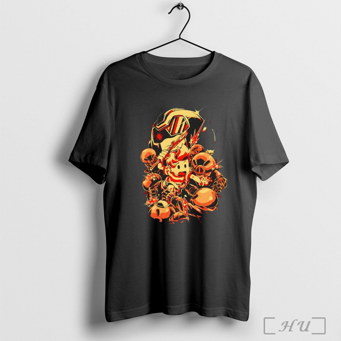 Earthbound Hero Vs Dark Army Cartoon T Shirt Unisex