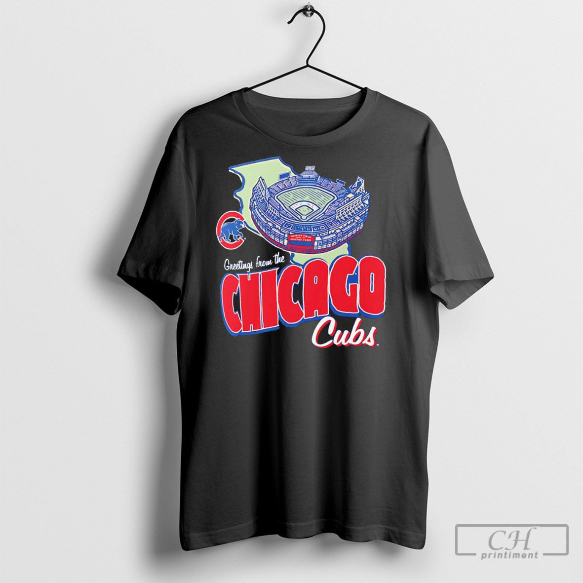 Greetings From The Chicago Cubs Royal Sadium Graphic Shirts Unisex