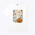 Halloween Goose Floral Goose Fall Shirt