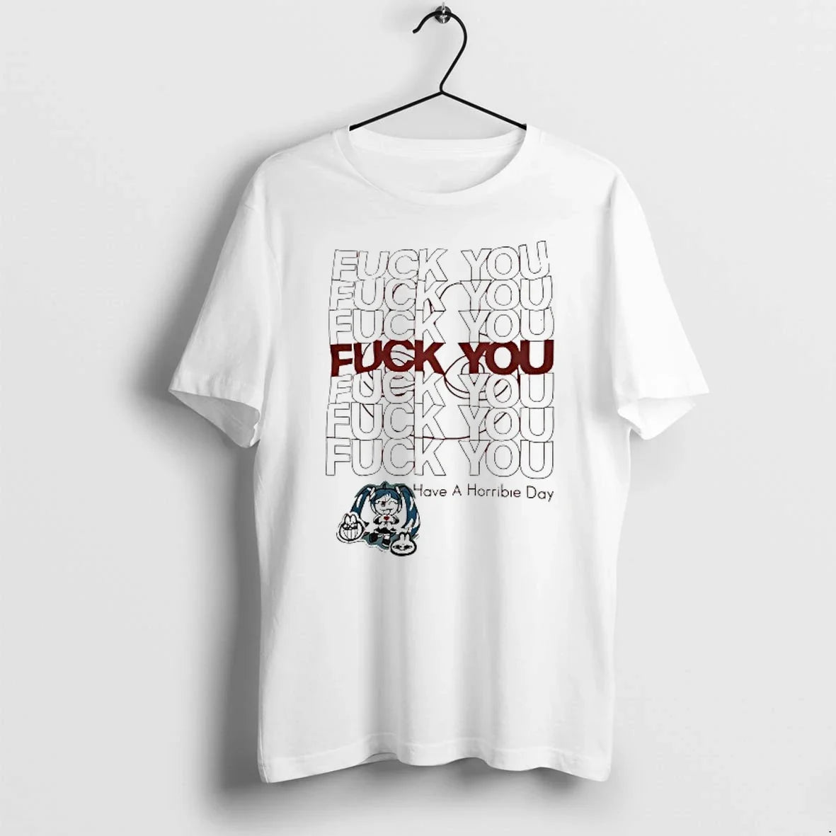 Hatsune Miku Fck You Have A Horribie Day Anime Tshirts Sweater Unisex