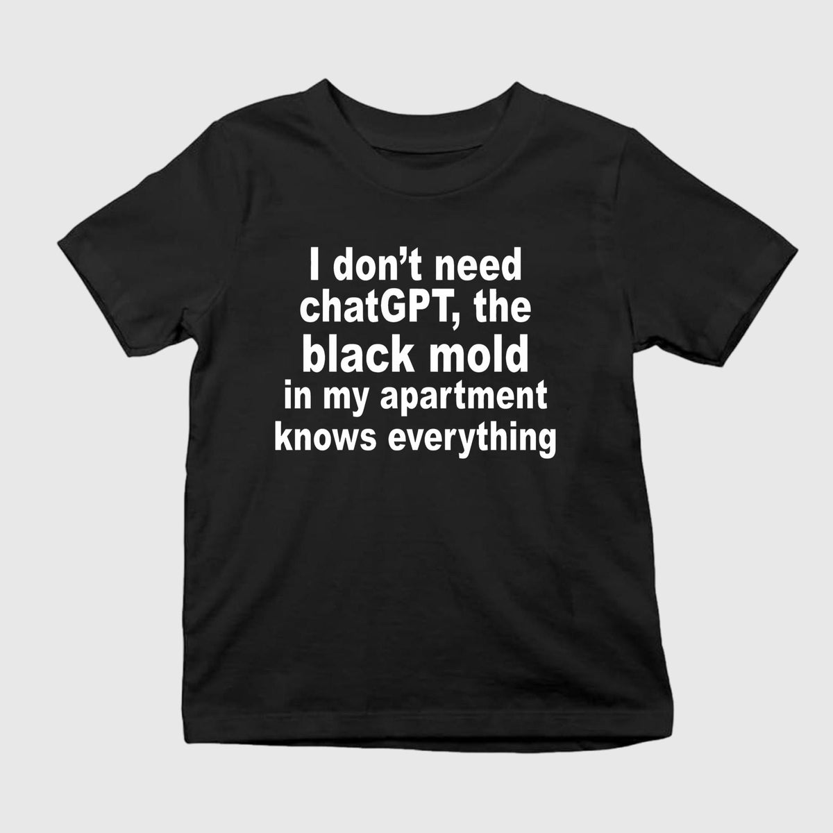 I Don’t Need ChatGPT The Black Mold In My Apartment Knows Everything Shirt