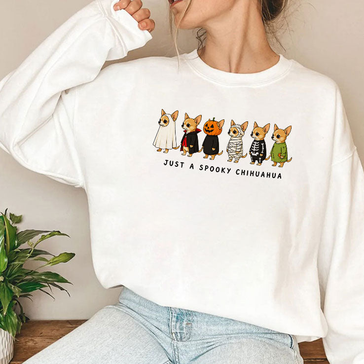 Just A Spooky Chihuahua Halloween T Shirt