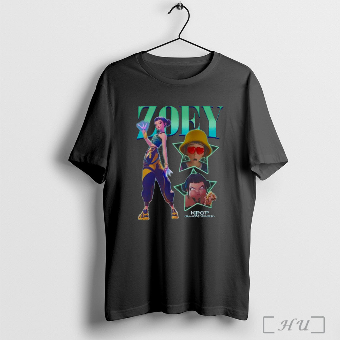 Kpop Demon Hunters Zoey Collage T Shirt Unisex