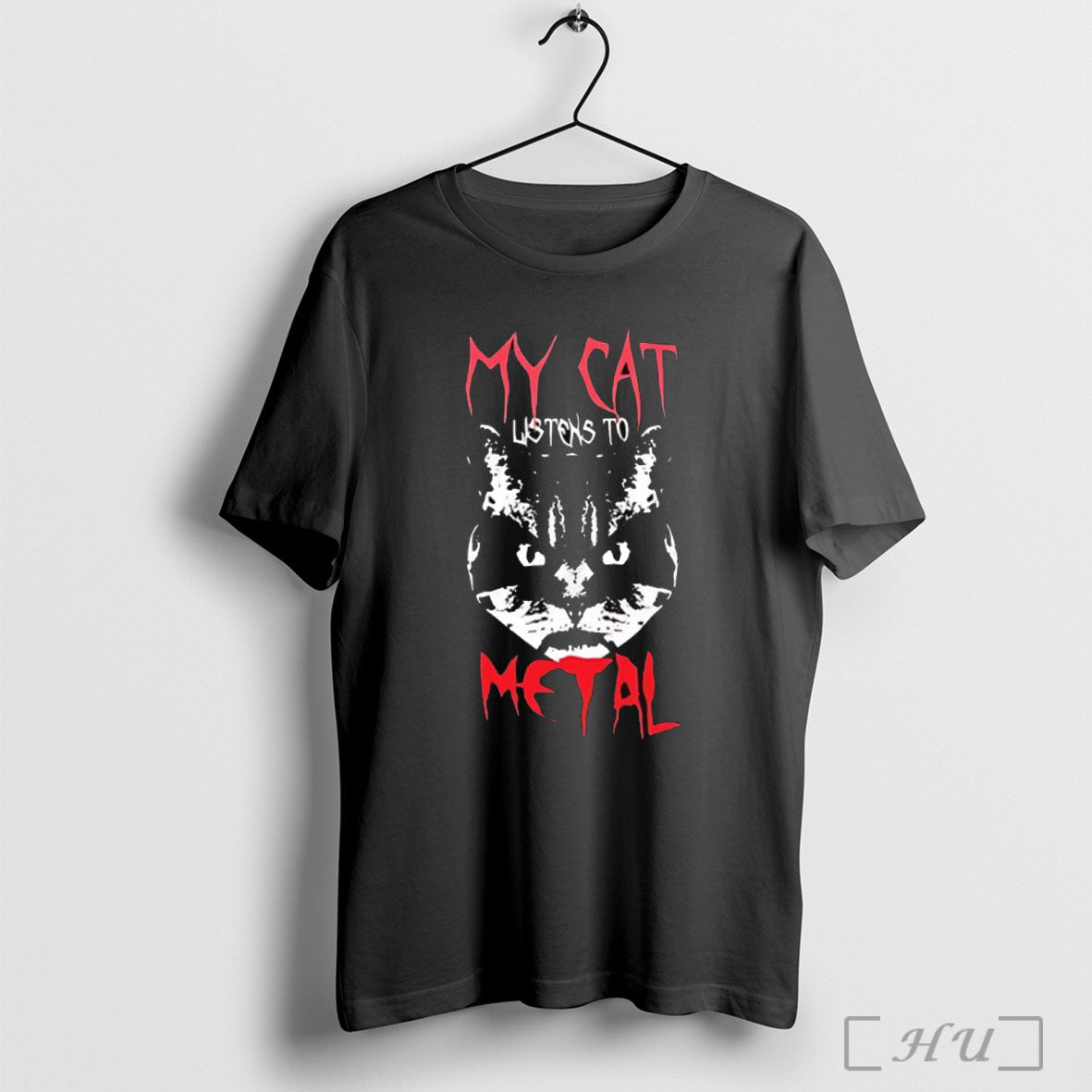 My Cat Listen To Metal T Shirt Unisex