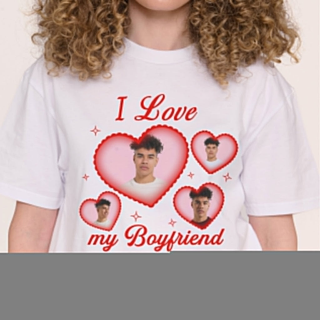 I Love My Girlfriend/Boyfriend Custom Tee Unisex