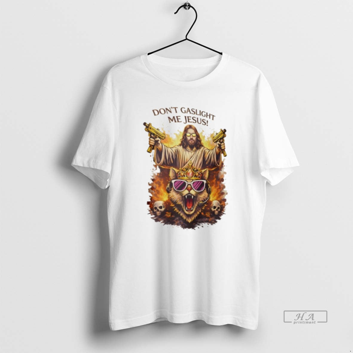 Official Dungeon Crawler Carl Dont Gaslight Me Jesus Vintage Unisex