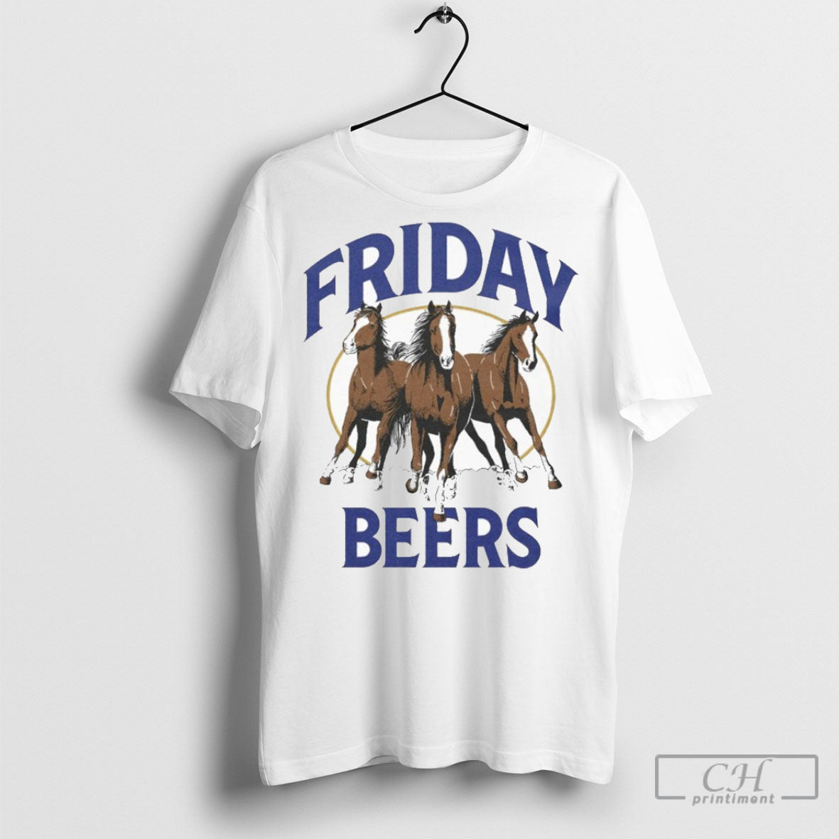 Official Friday Beers Horses Sweater Unisex