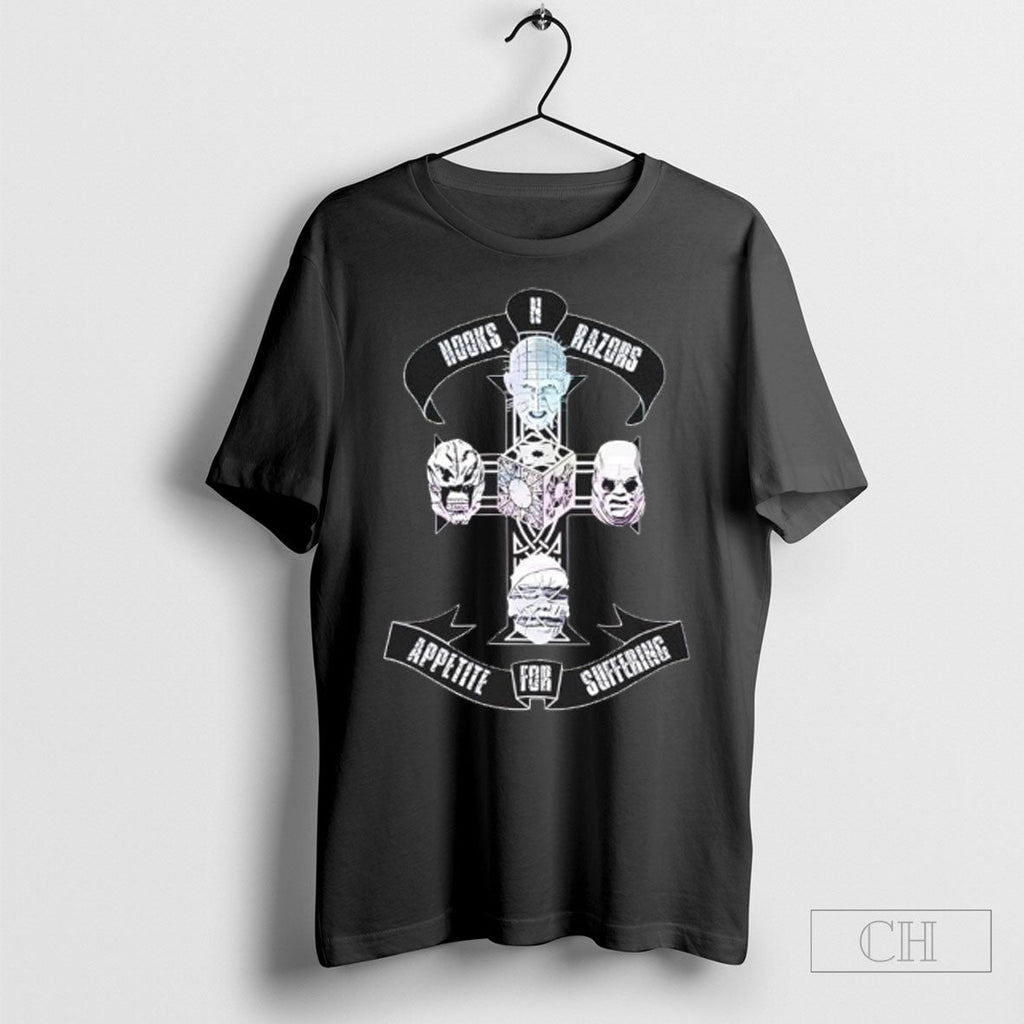 Official Hellraiser Hooks N Razors Appetite For Suffering Sweater Unisex