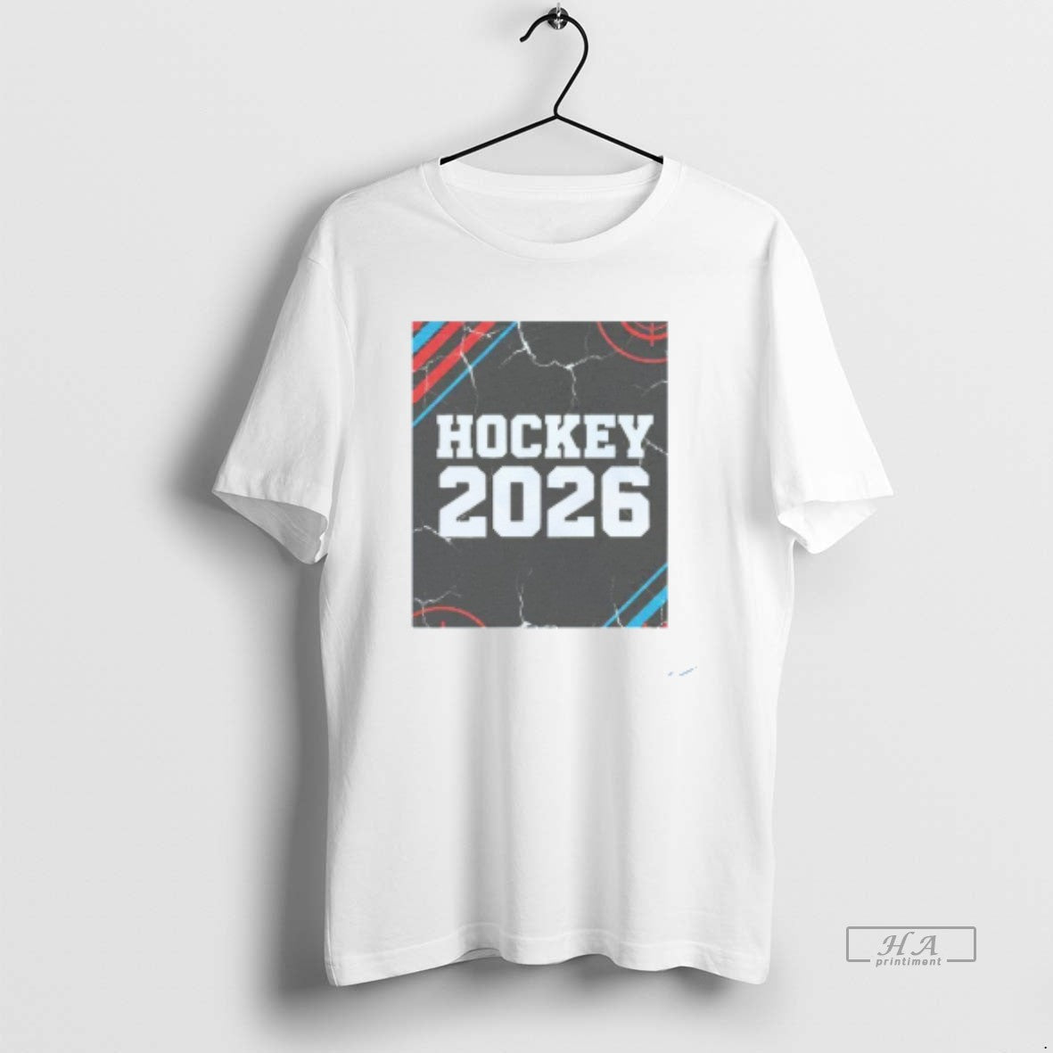 Official Ice Hockey 2026 Mens White Tee Unisex
