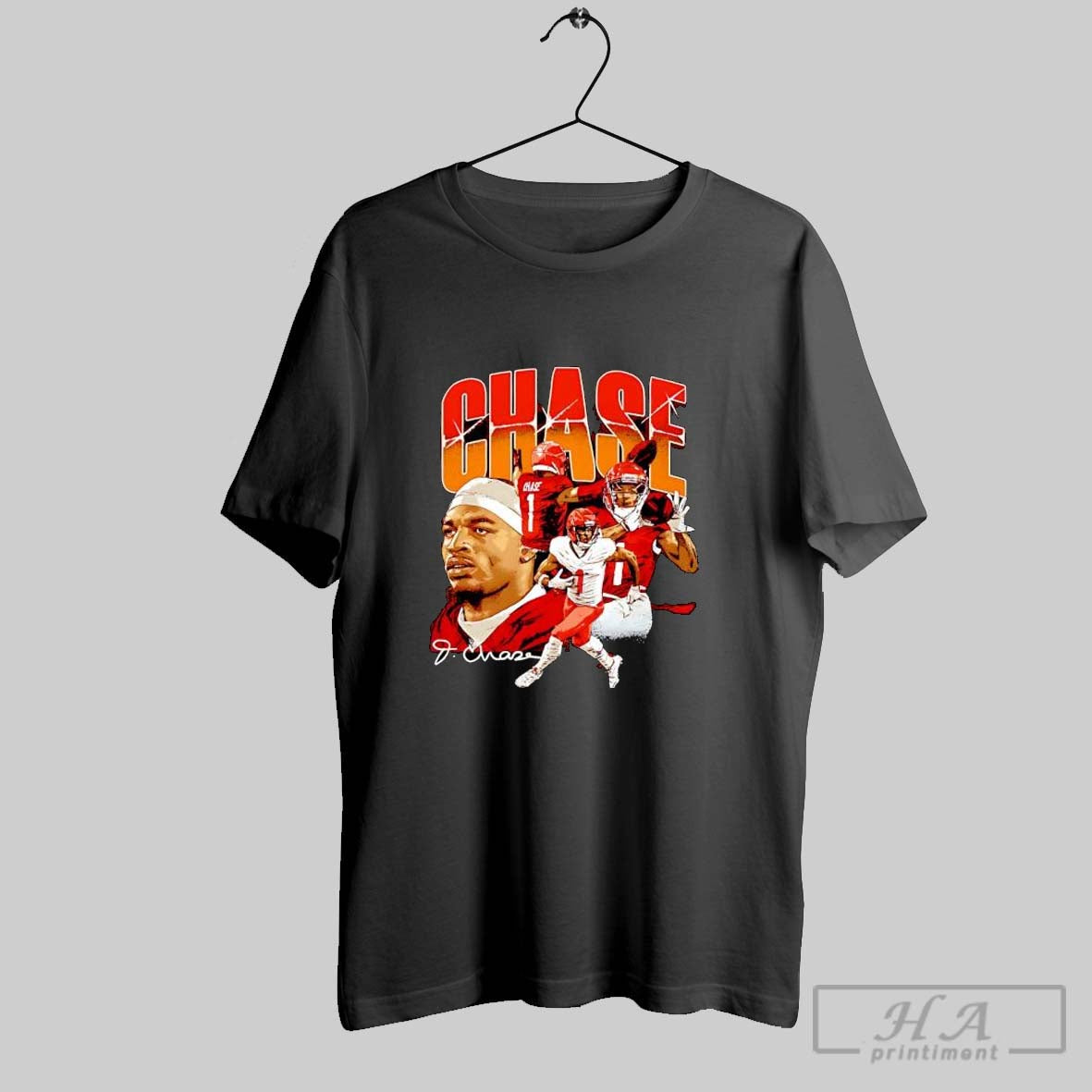 Official Jamarr Chase Cincinnati Collage Signature Vintage Unisex