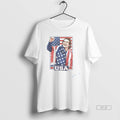 Official Jack Hughes Team Usa Gold Hockey Mens White Tee Unisex