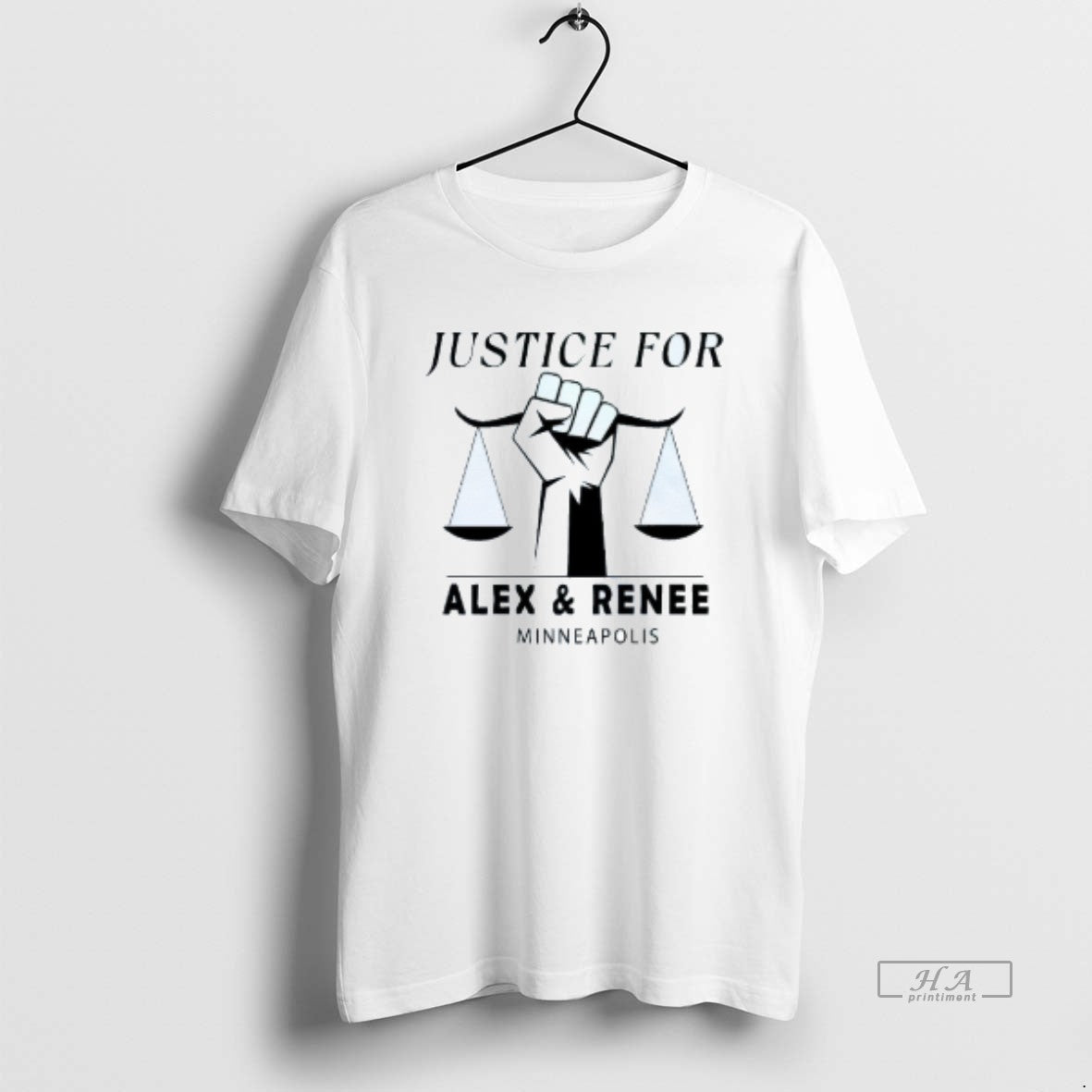 Official Justice For Alex Pretty And Renee Minneapolis Tribute Mens White Tee Unisex
