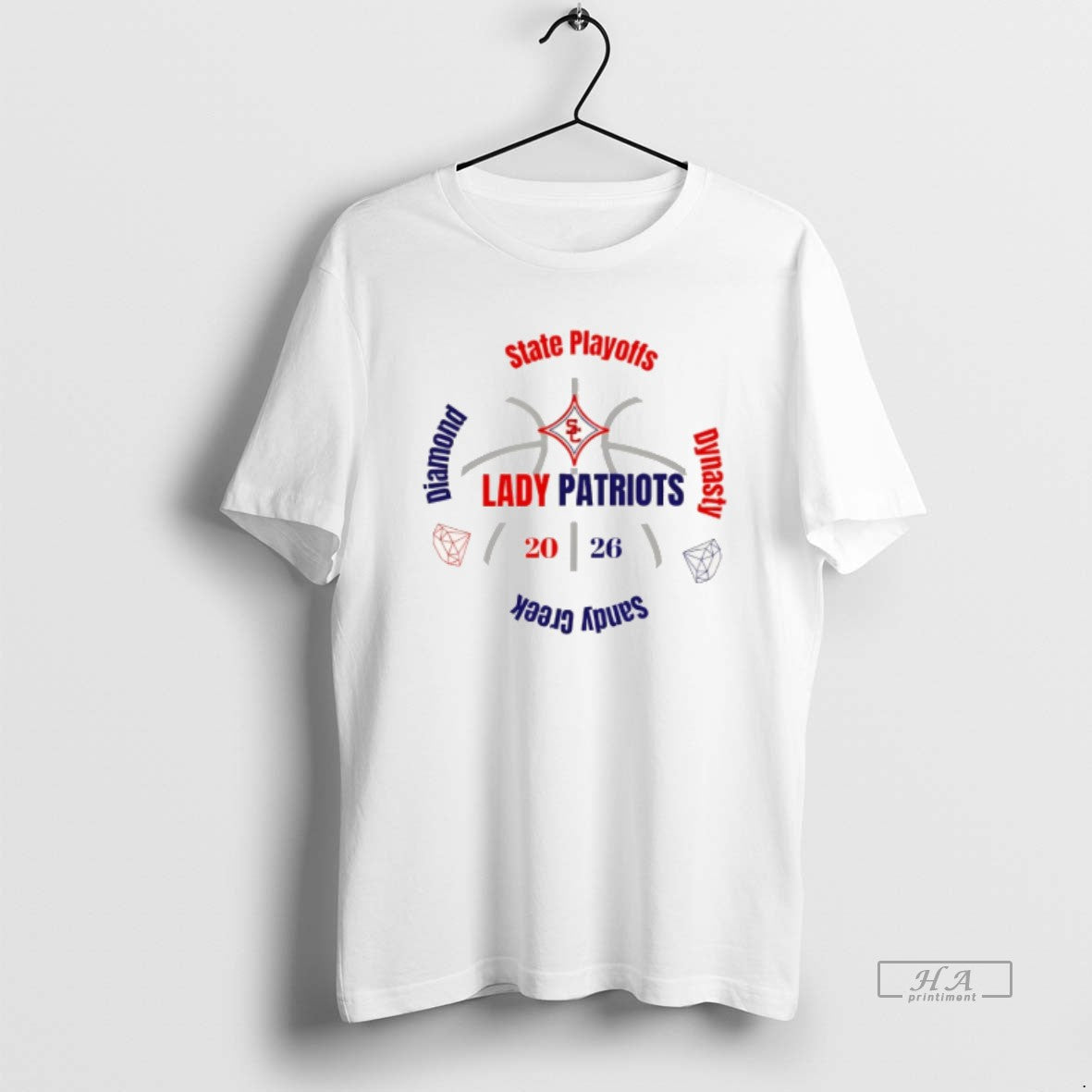 Official Lady Patriots Sandy Creek State Playoffs Diamond Dynasty 2026 Unisex