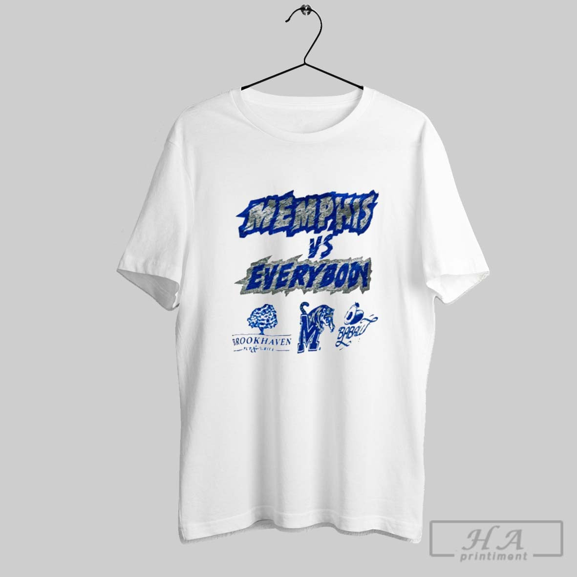 Official Memphis Tigers Vs Everybody Brookhaven Pur And Grill T Shirt Sweater Long Sleeve