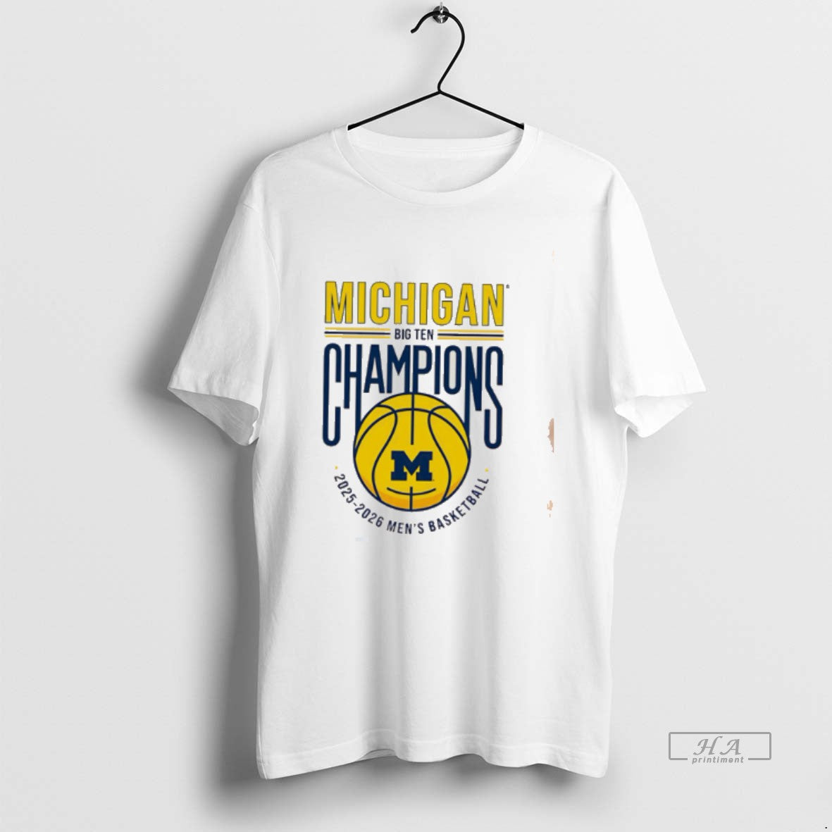 Official Michigan Mens Basketball 2025 2026 Big Ten Regular Season Champions Tee Unisex