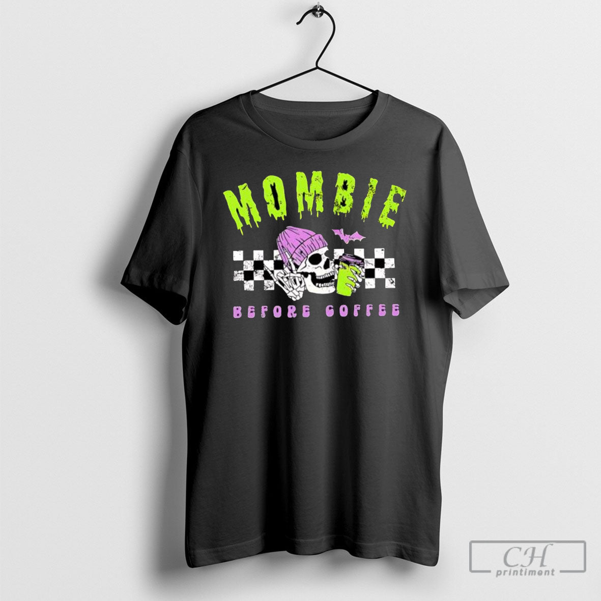Official Mombie Before Coffee Spooky Mama Halloween Sweater Unisex