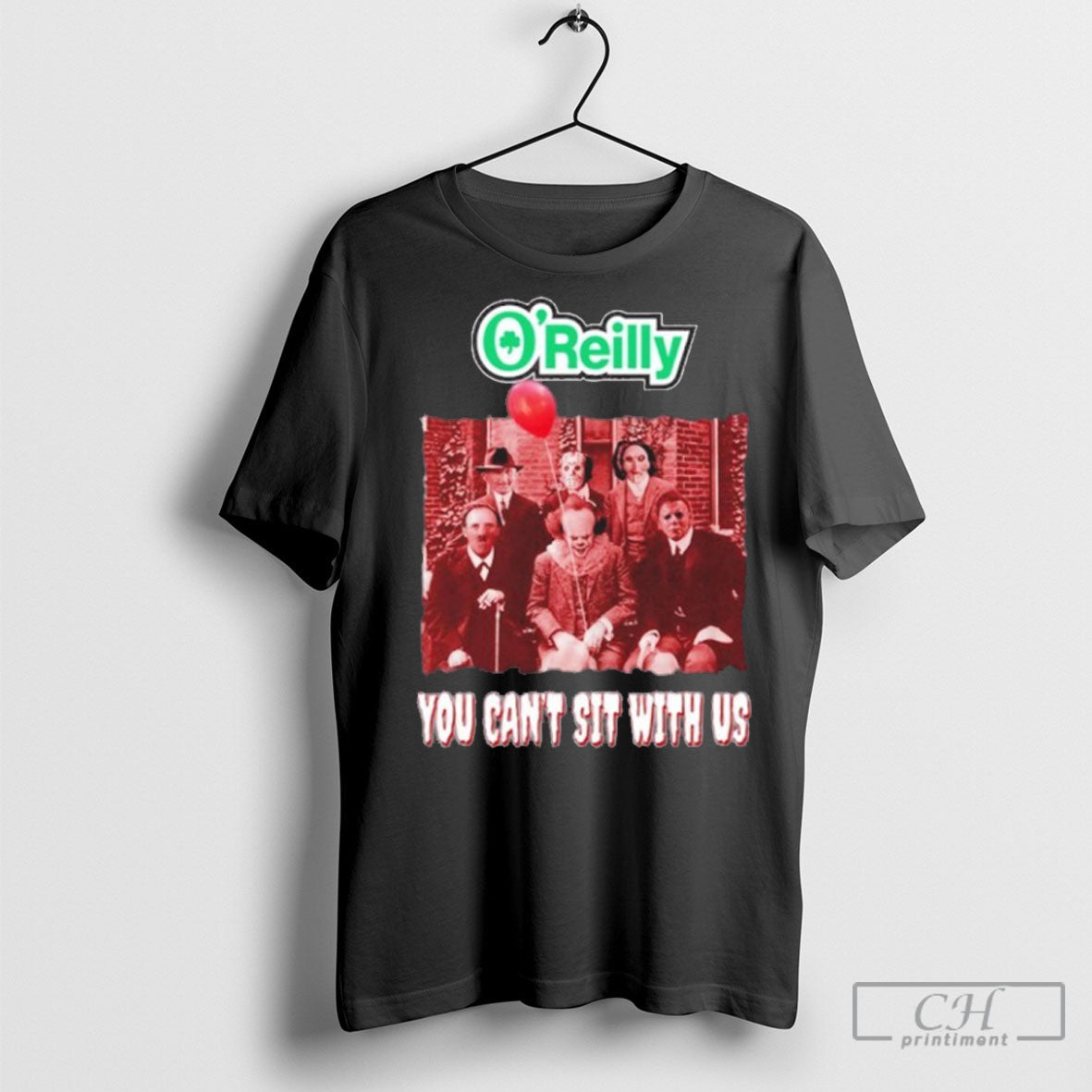 Official Oreilly You Cant Sit With Us Halloween Movies Shirt Sweater Unisex