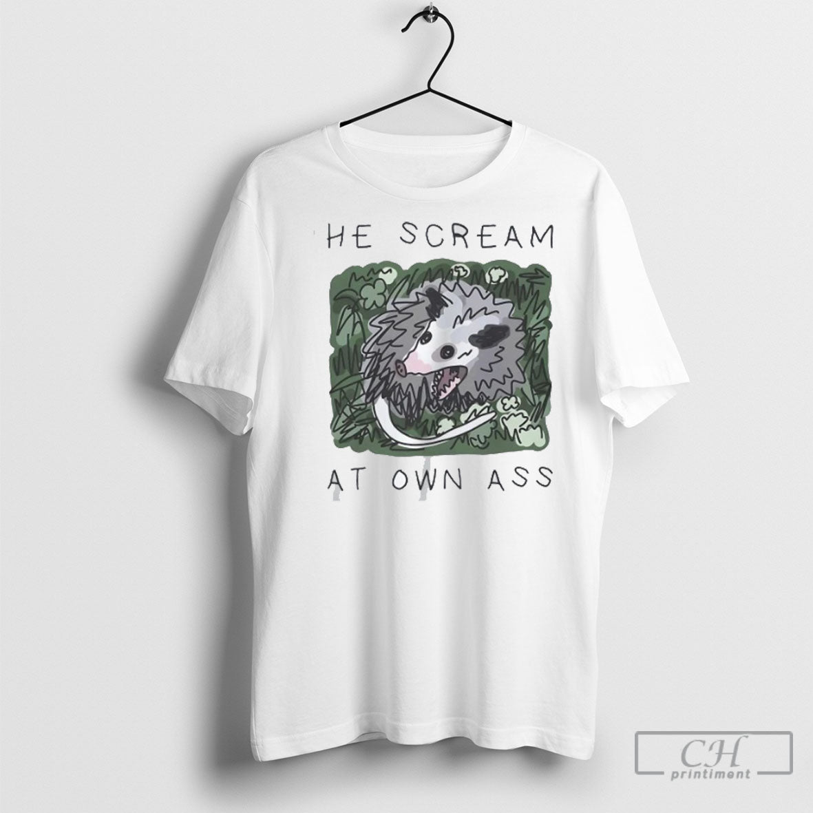 Official Possum He Scream At Own Ass Sweater Unisex