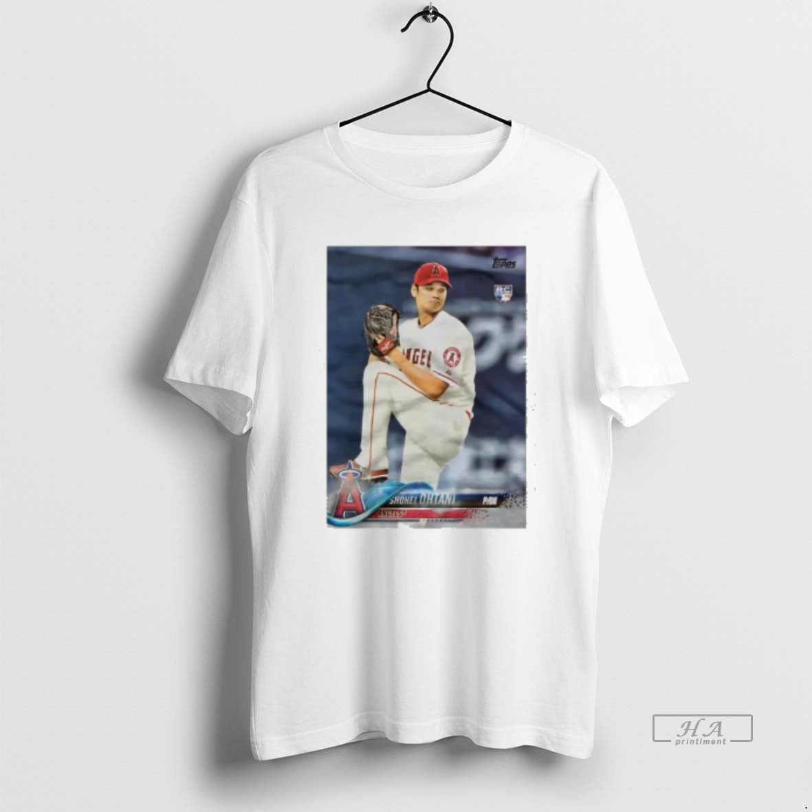 Official Shohei Ohtani Angels Baseball Rookie Card Graphic Unisex