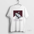 Official Texas Am Aggies Rough Tough Real Stuff Bull Rider Mens White Tee Unisex