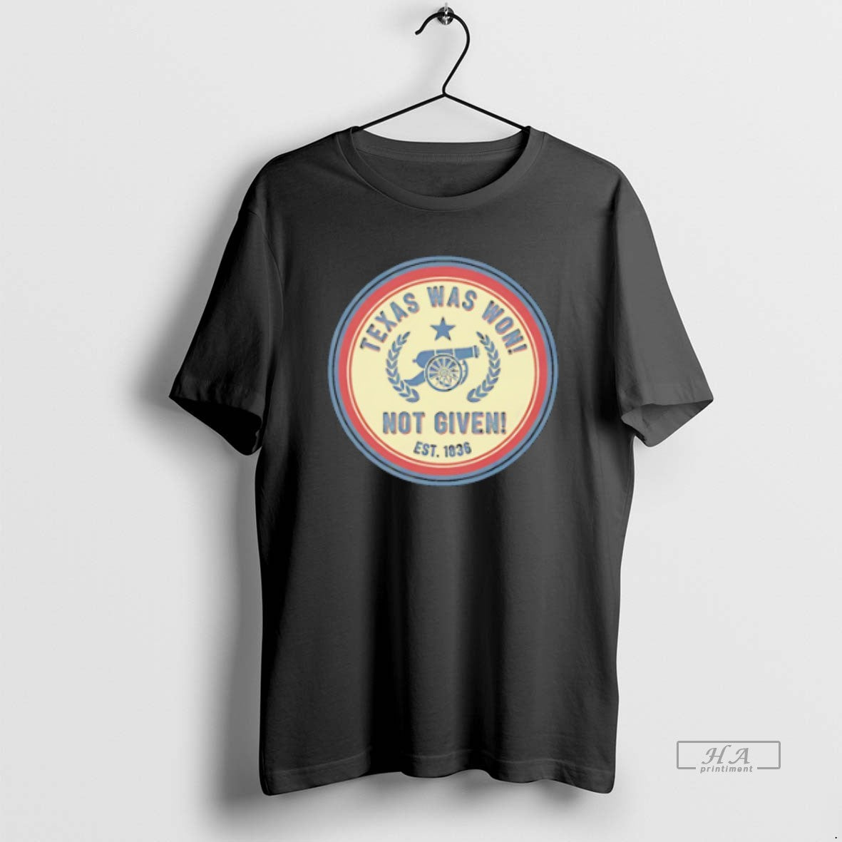 Official Texas Was Won Not Given Esst 1836 Cannon Vintage Unisex
