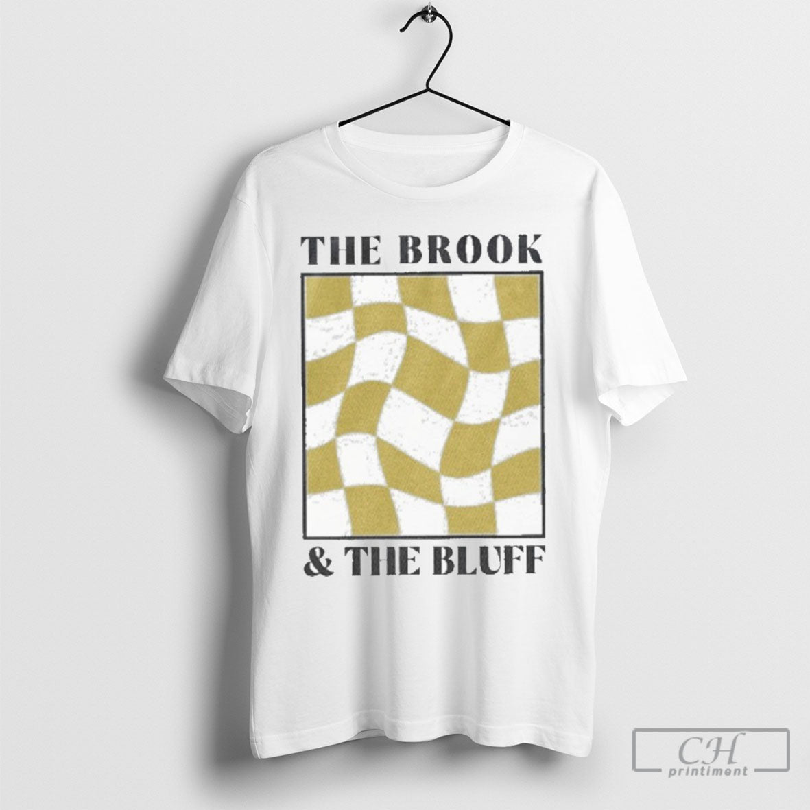 Official The Brook The Bluff Wavy Yellow Checkered Sweater Unisex