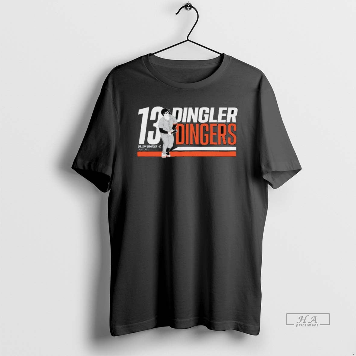 Official Trendy Dingler Dingers Detroit Tigers 13 Long Sleve Unisex