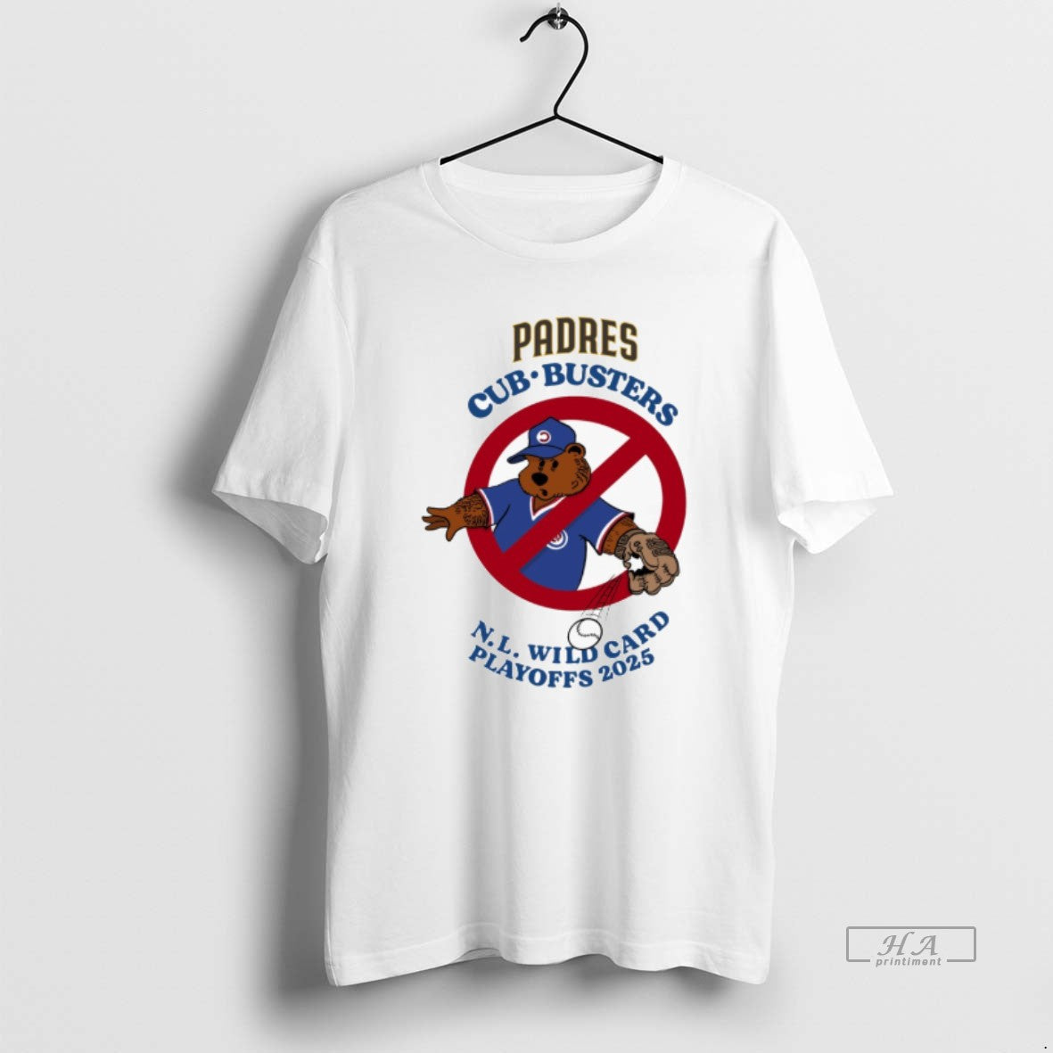 Official Trendy San Diego Padres Vs Chicago Cubs Nl Wild Card Playoffs 2025 Graphic Tee Unisex