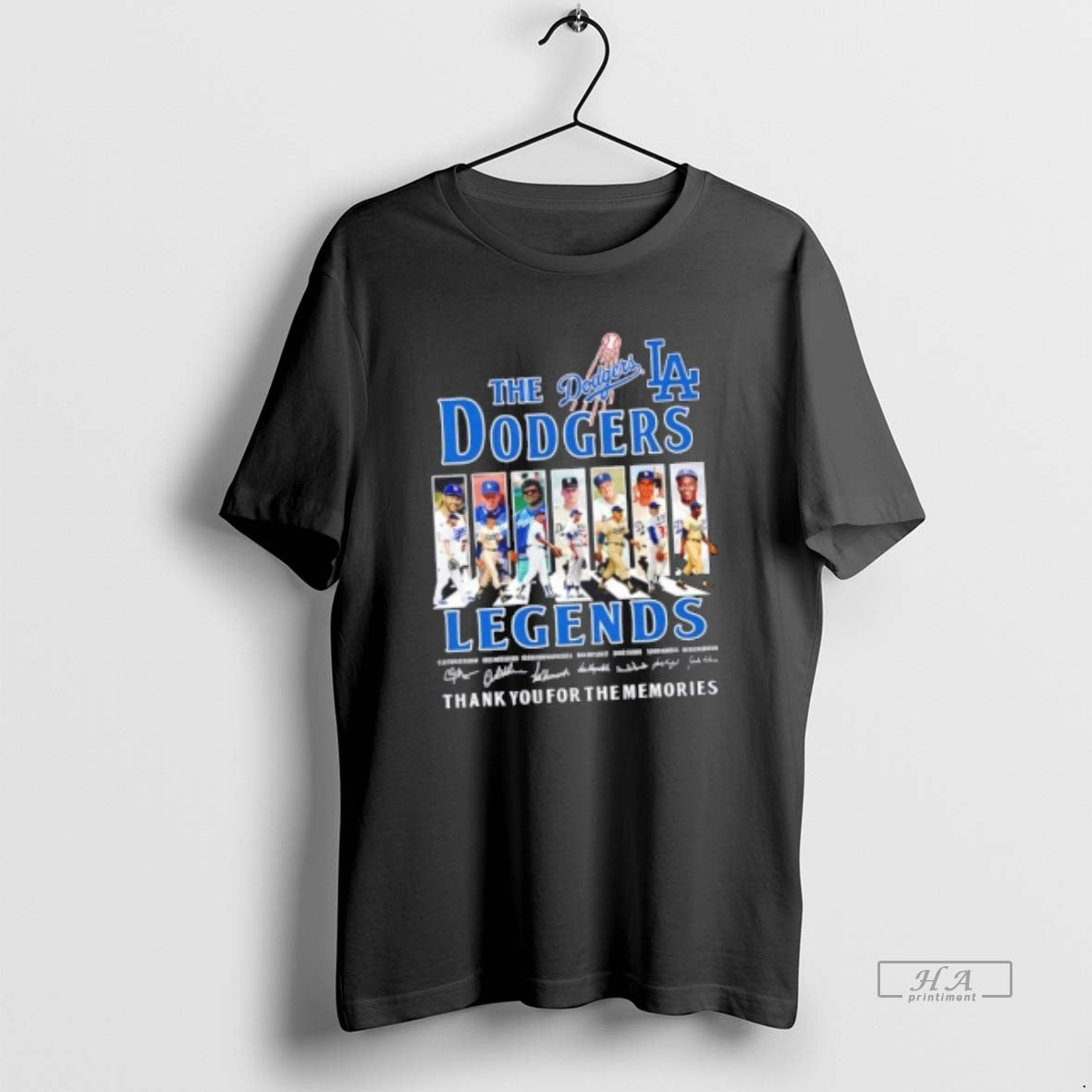 Official Trendy The Los Angeles Dodgers Jackie Robinson And Legends Abbey Road Signatures Unisex