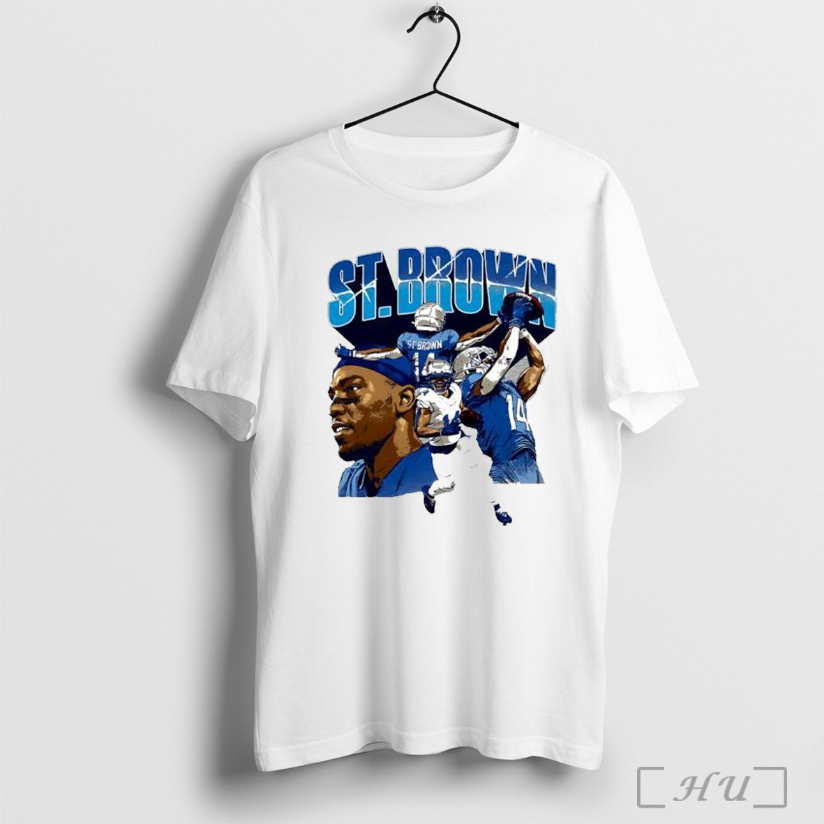 Officials Amon Ra St Brown Detroit Collage Vintage T Shirt Unisex