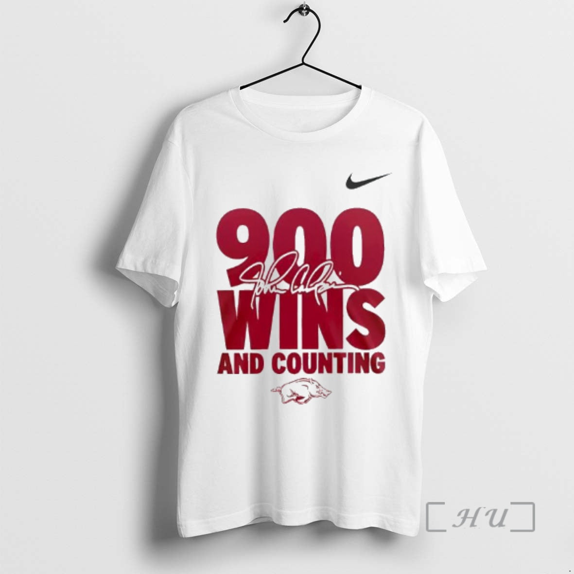 Officials Arkansas Razorbacks Basketball Coach John Calipari 900 Wins And Counting Premium T Shirts Sweater