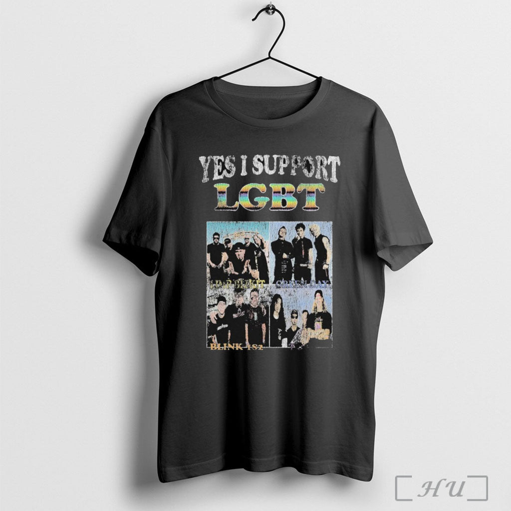 Officials Blink 182 Yes I Support Lgbt T Shirt Unisex
