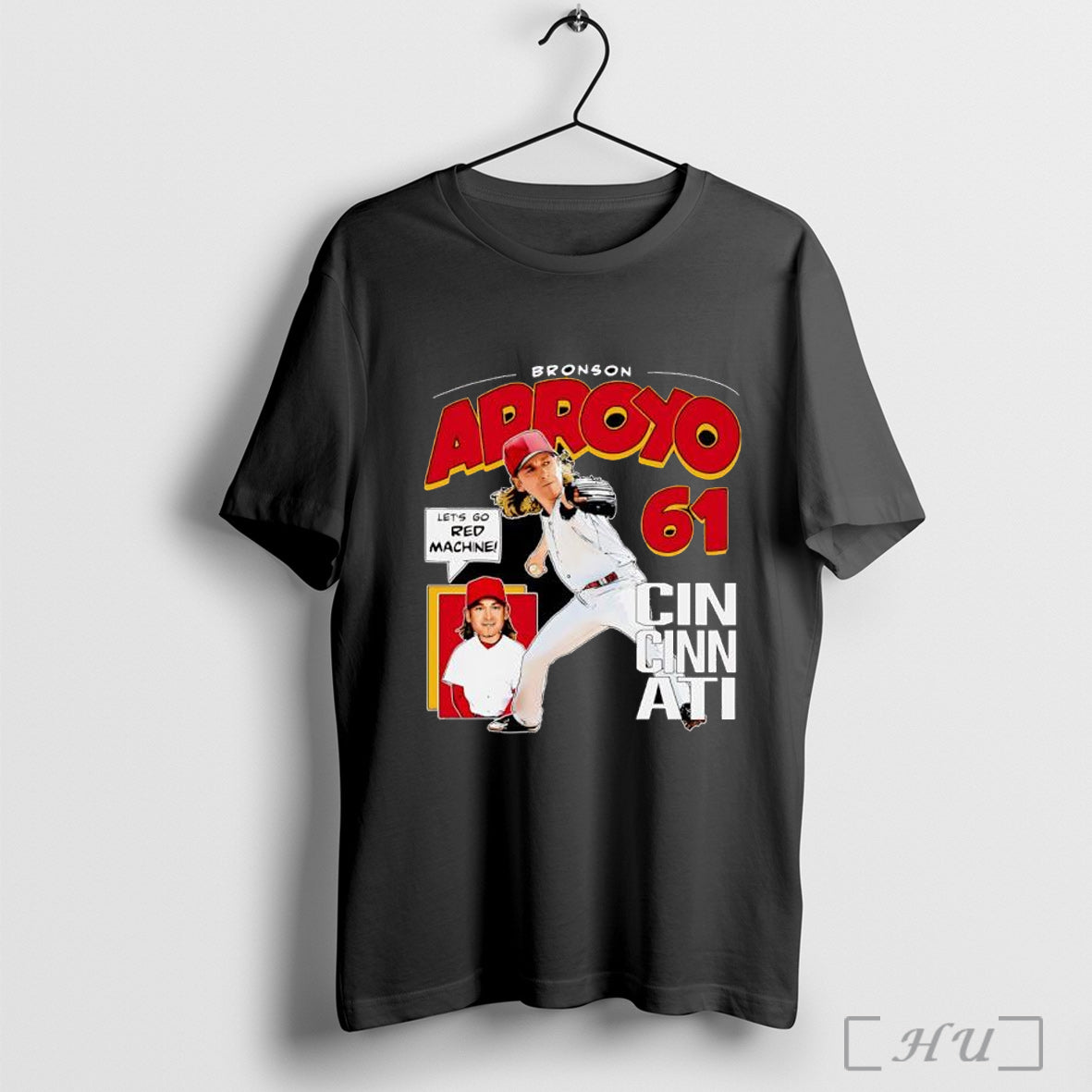 Officials Bronson Arroyo Cincinnati Comic 61 T Shirt Unisex