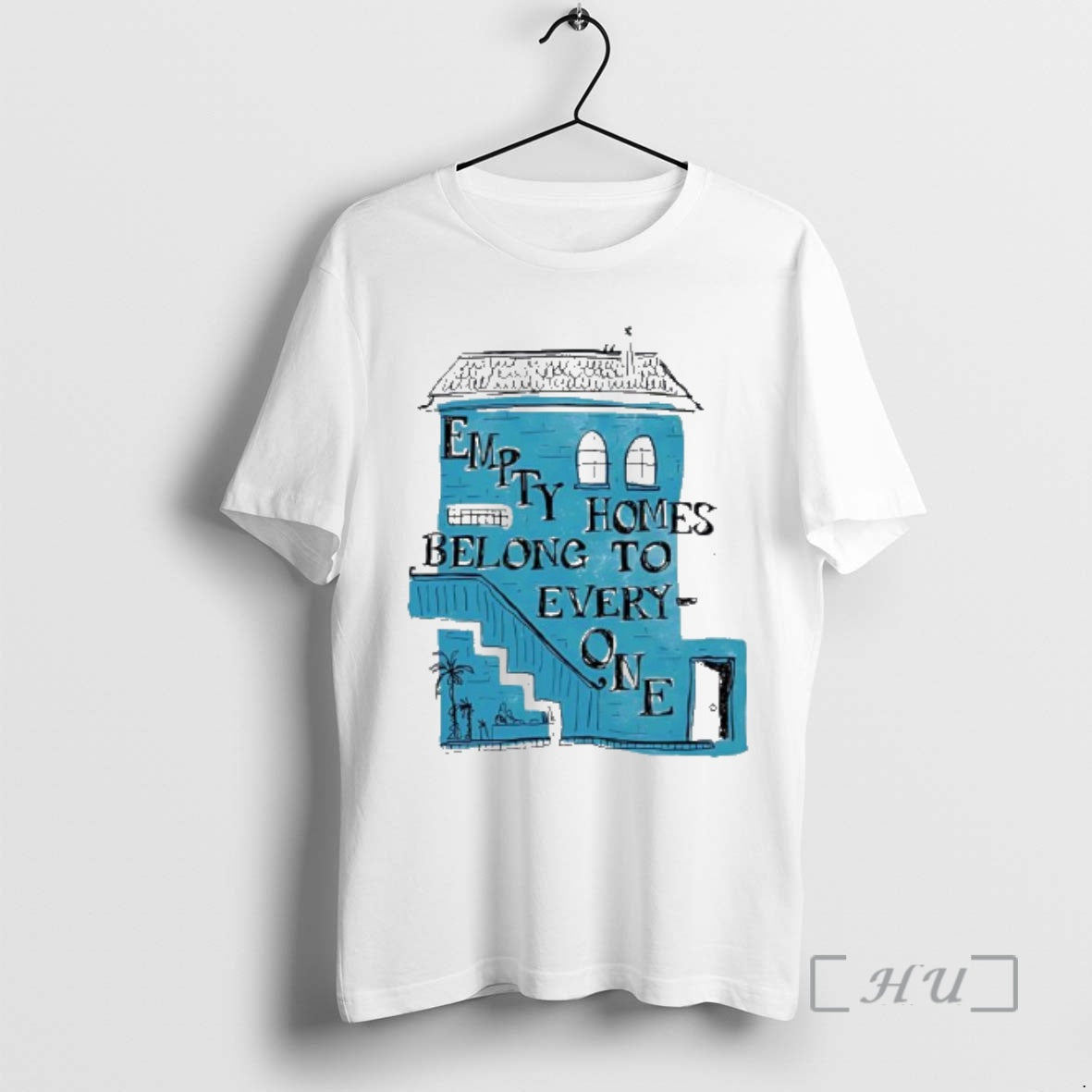 Officials Empty Homes Belong To Everyone Blue House Art Unisex