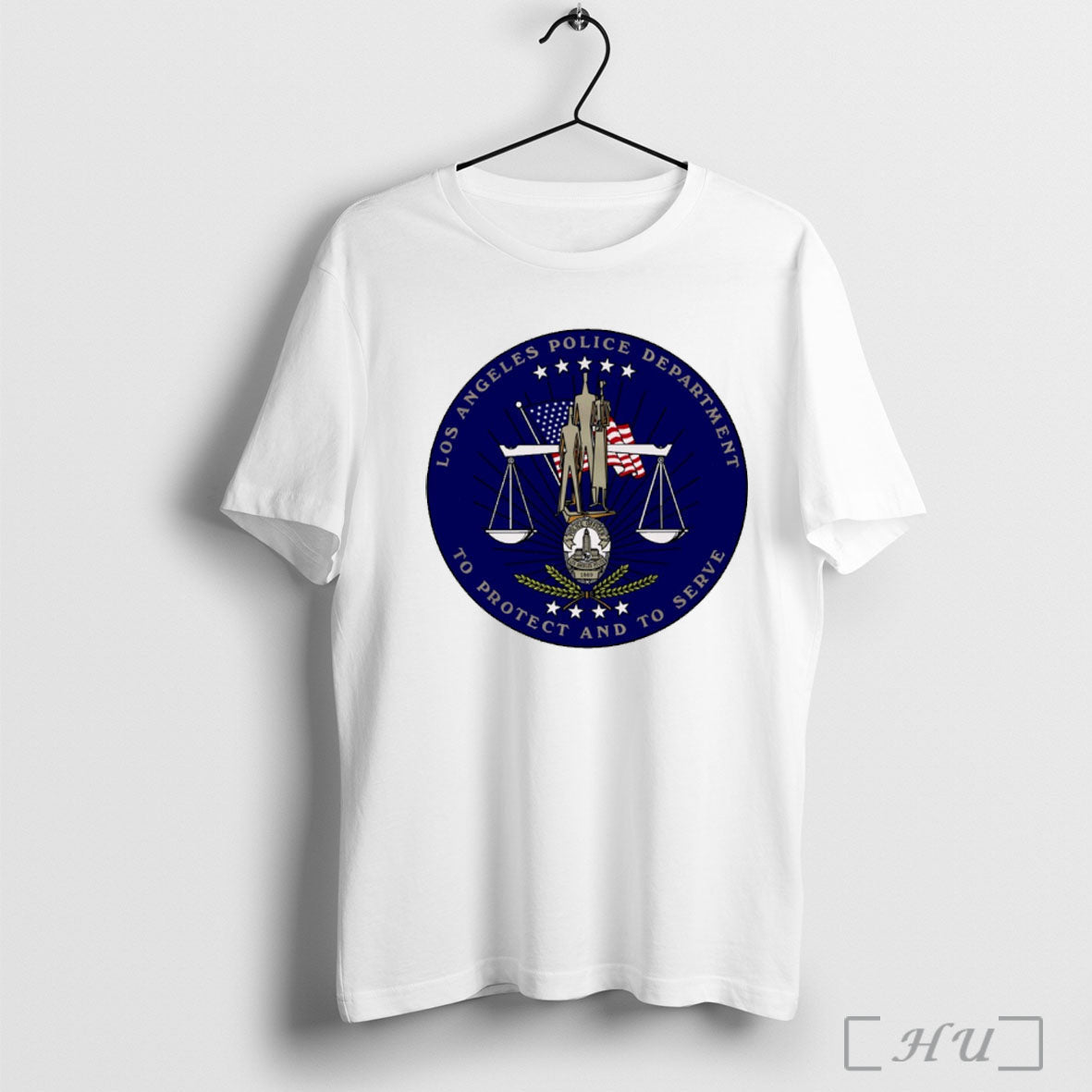 Officials Flag Of The Los Angeles Police Department To Protect And To Serve Logo Unisex