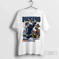 Officials George Pickens Dallas Cowboys Player City Skyline Graphic T Shirts Unisex