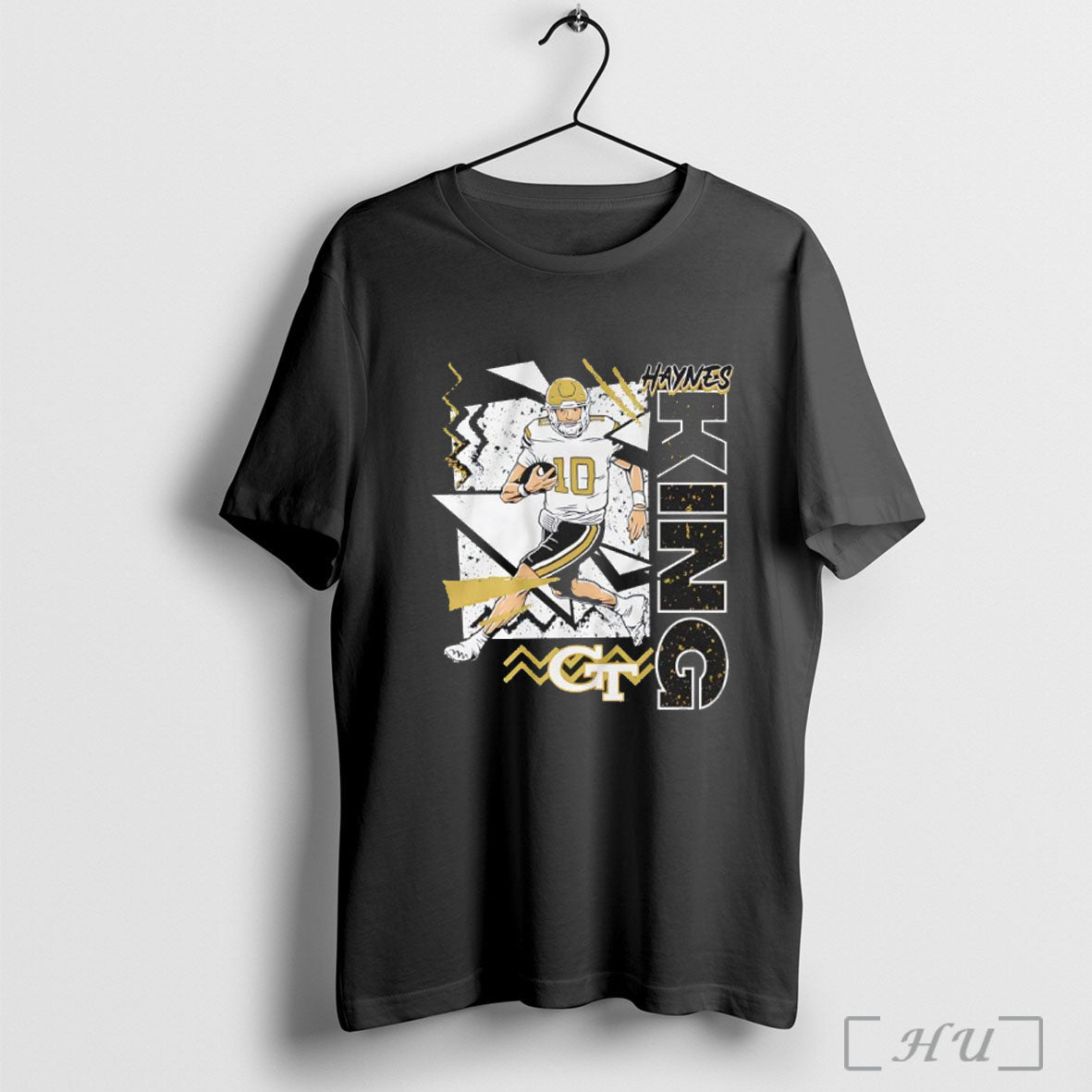 Officials Georgia Tech Yellow Jackets Football Haynes King Number 10 90s Style T Shirt Unisex