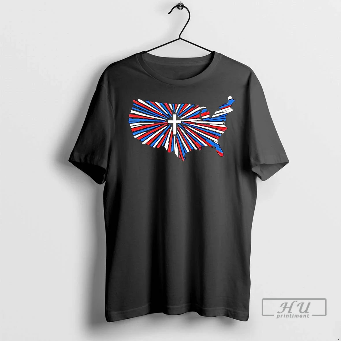 Officials Godly America Jesus Crosses Us Flag T Shirt Unisex