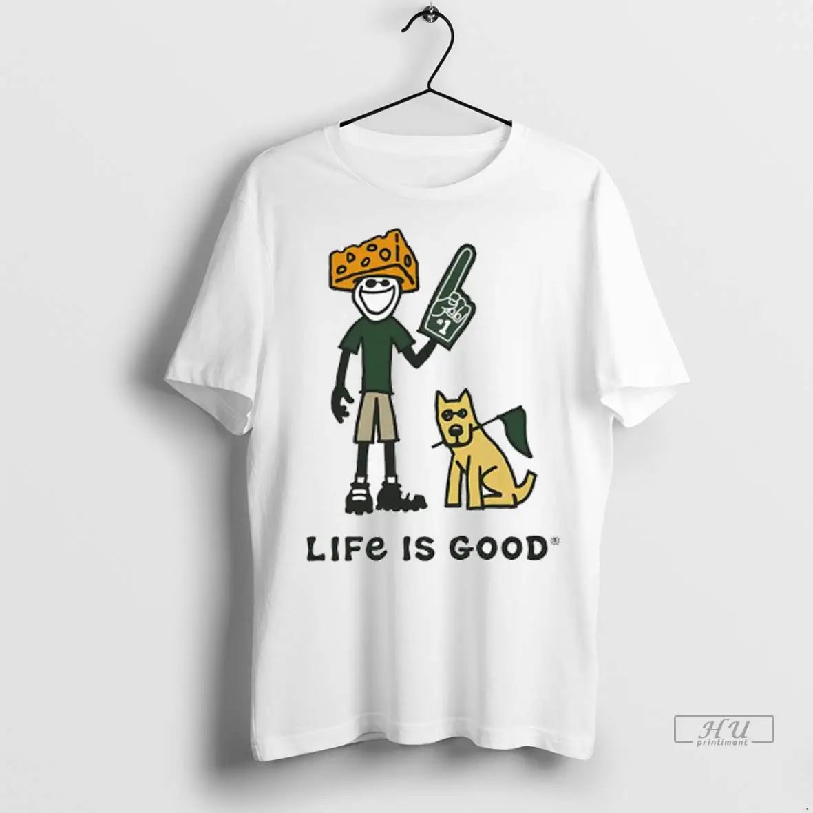 Officials Green Bay Packers Lambeau Field Life Is Good Cheesehead Ladies T Shirts Unisex